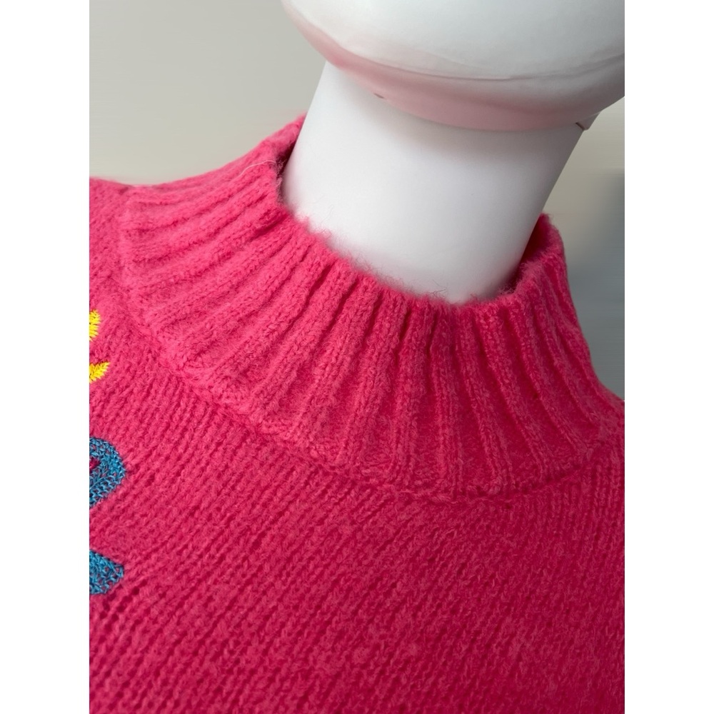 VINE TREE Embroidered floral mock neck sweater combo size S/M M/L - Picture 7 of 8